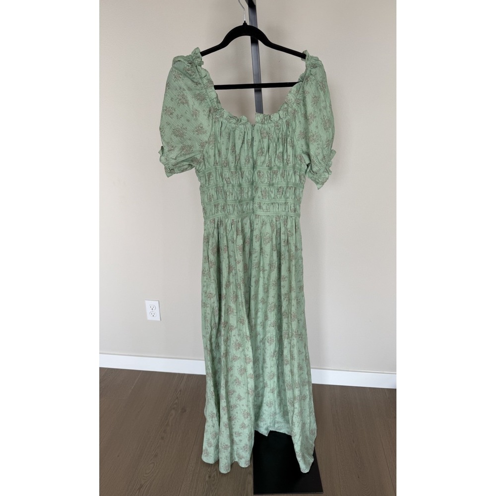 NWT ivy city co dresses josephine Green Floral Maxi Size Medium - Picture 4 of 4